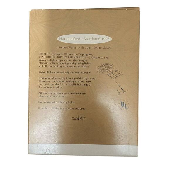 U.S.S. Enterprise Star Trek Next Generation Hallmark Ornament - Picture 4 of 5